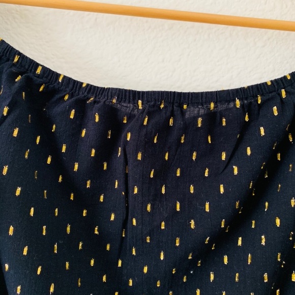 LUCKY 🍀 BRAND navy blue and gold Cold Shoulders - Picture 8 of 8